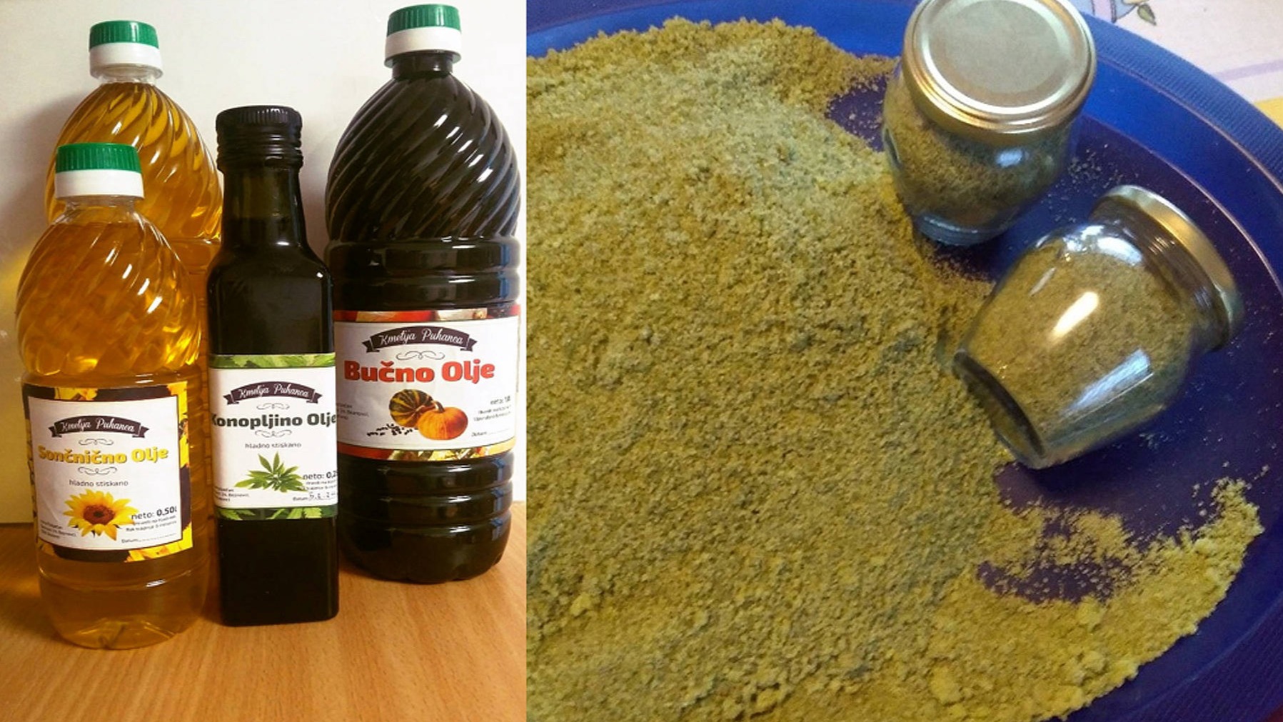 Hladno stiskana olja in soli